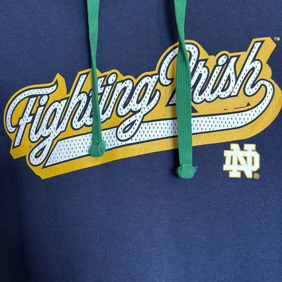 Fanatics Notre Dame women’s blue hoodie sweatshirt size large - Picture 3 of 9